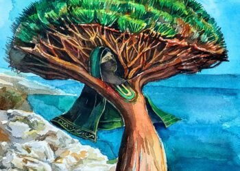 المسمار الإلكتروني | من رحم الأرض وملح البحر: سقطرى اليمنية في تجلٍ بصريّ للفنان عادل الماوري..