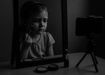 المسمار الإلكتروني | حين تتزين الطفولة بالمكياج: من فيديو عابر إلى أزمة تربوية صامتة!