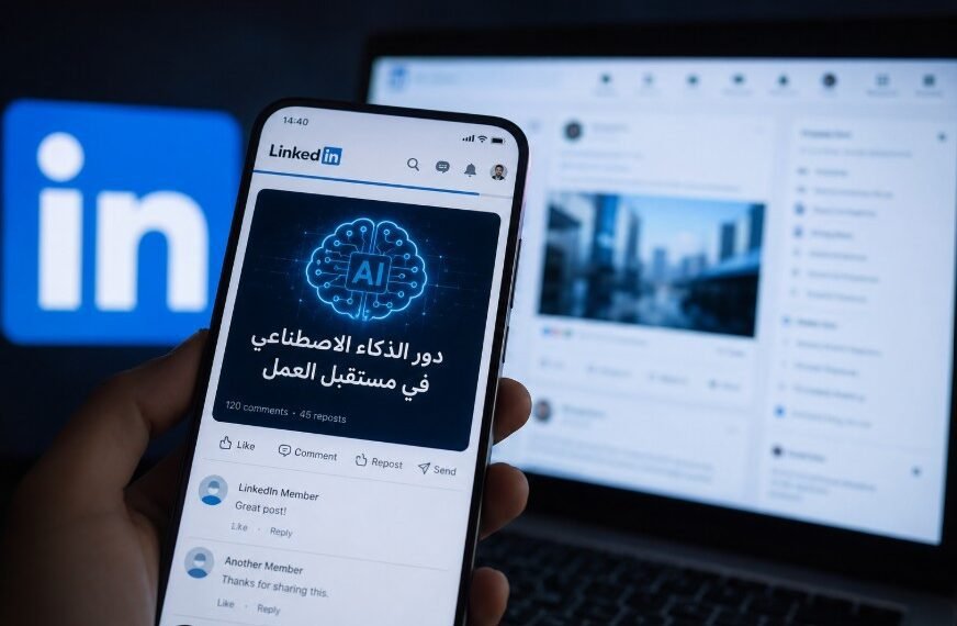 حين يتحدث الروبوت باسمك.. كيف تحوّل لينكد إن إلى مصنع للمحتوى المولّد بالذكاء الاصطناعي؟