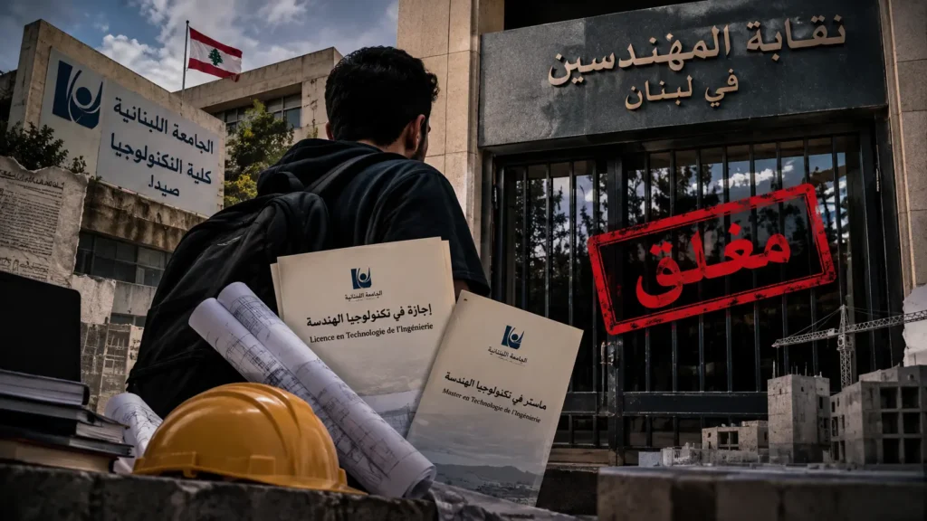 خمس سنوات دراسة وباب النقابة مغلق.. خريجو تكنولوجيا صيدا بين الشهادة ومزاولة الهندسة المسمار الإلكتروني | خمس سنوات دراسة وباب النقابة مغلق.. خريجو تكنولوجيا صيدا بين الشهادة ومزاولة الهندسة