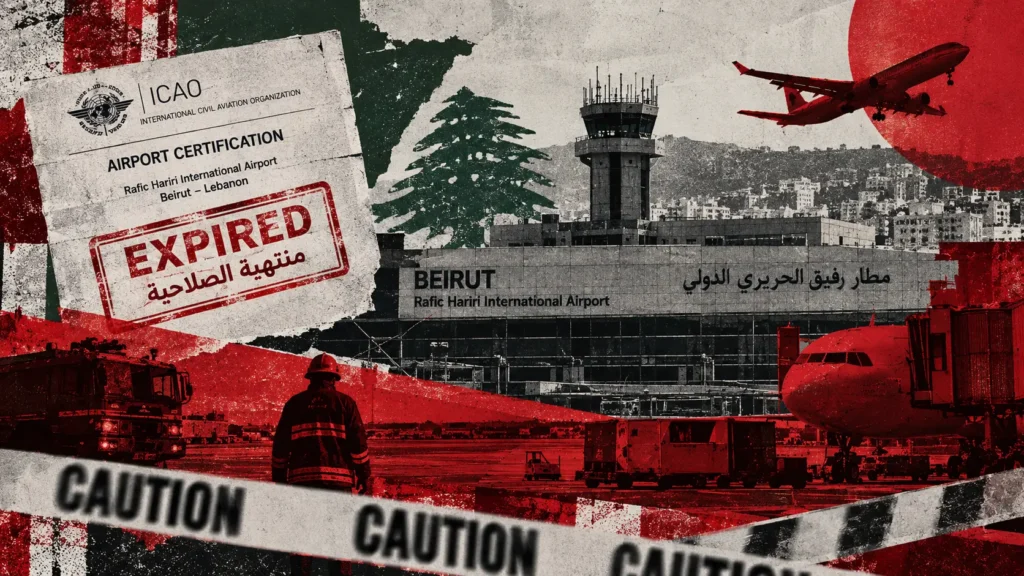 المسمار الإلكتروني | مطار بيروت: شهادة منتهية ونواقص في السلامة… ماذا يجري خلف مدارج السفر؟