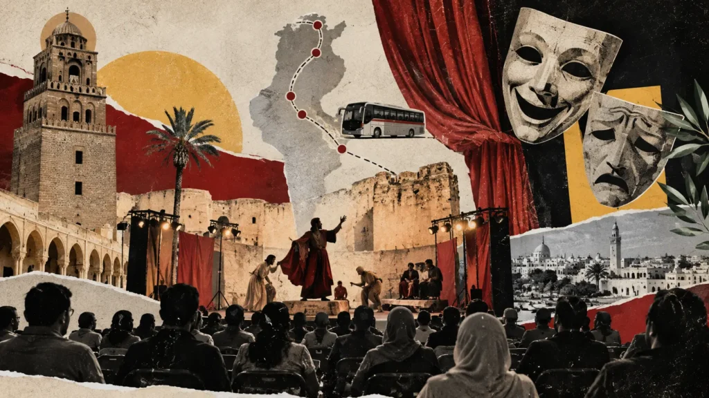 المسمار الإلكتروني | المسرح التونسي يخرج من العاصمة.. فهل يعود الفن إلى الناس؟
